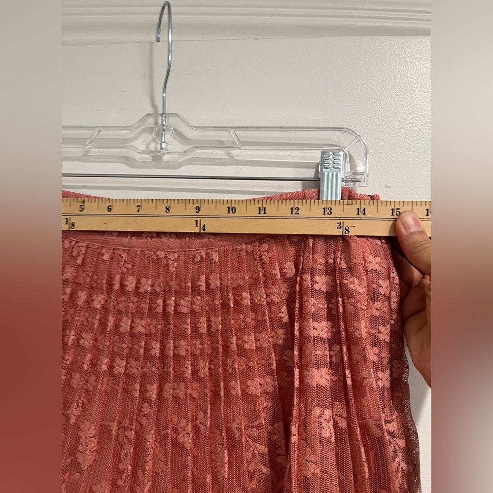 Anthropologie Maeve Brighton Pink Tiered Skirt‎ Sz. 6 - Picture 6 of 10